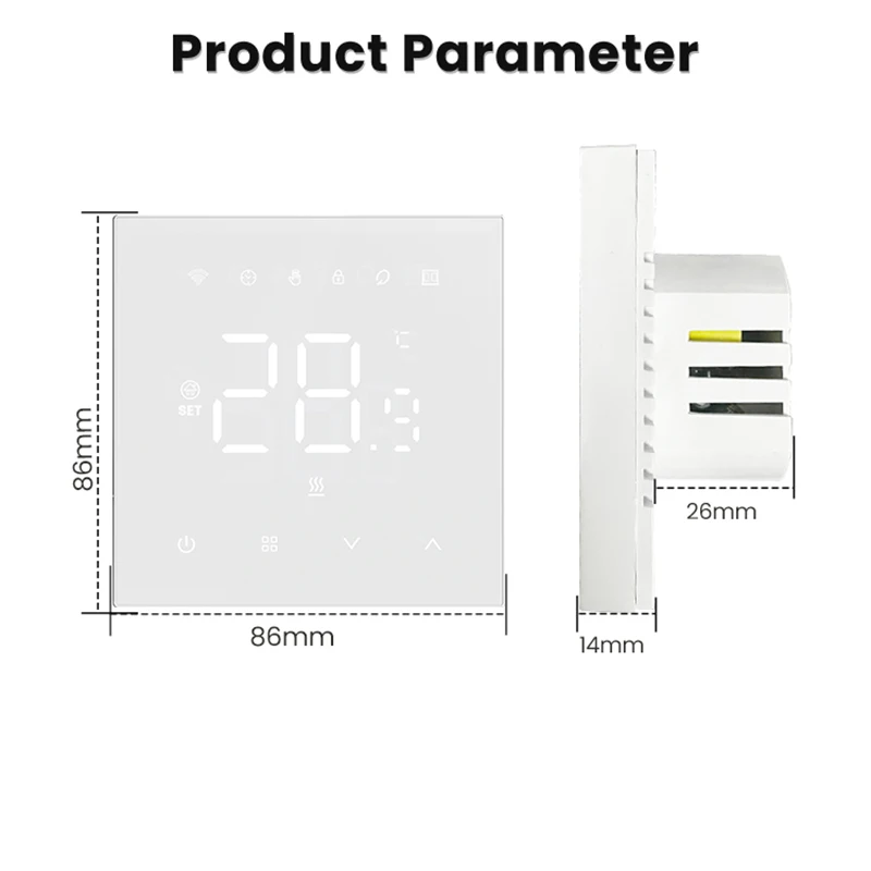 AVATTO Tuya WiFi Electric Heating Water Gas Boiler Smart Thermostat,Smart Life Remote Control Works With Google Home Alexa Alice