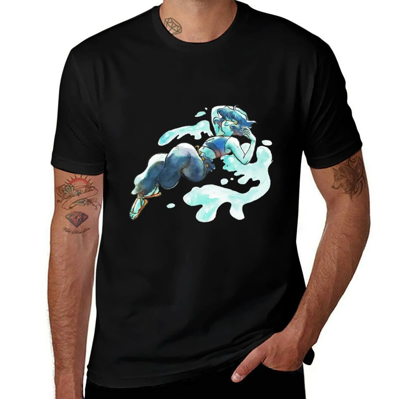 Lapis Lazuli Steven Universe T-Shirt Fitness Training Breathable Tee