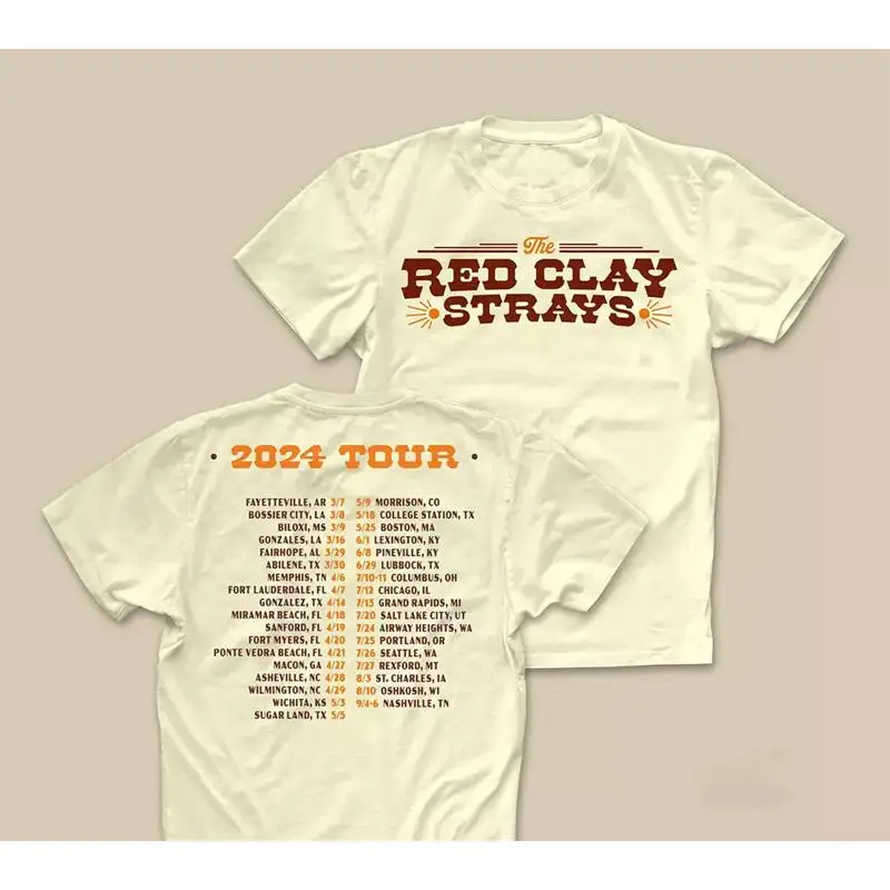 Red Clay Strays Tour 2024 T Shirt Men And Women