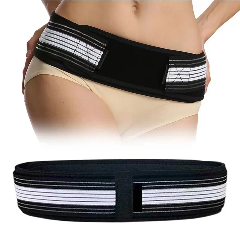 109cm/140cm Sacroiliac Hip Belt Adjustable Hip Support Belt Non-Slip Pelvic Support Belt Breathable Tailbone Protector Belt