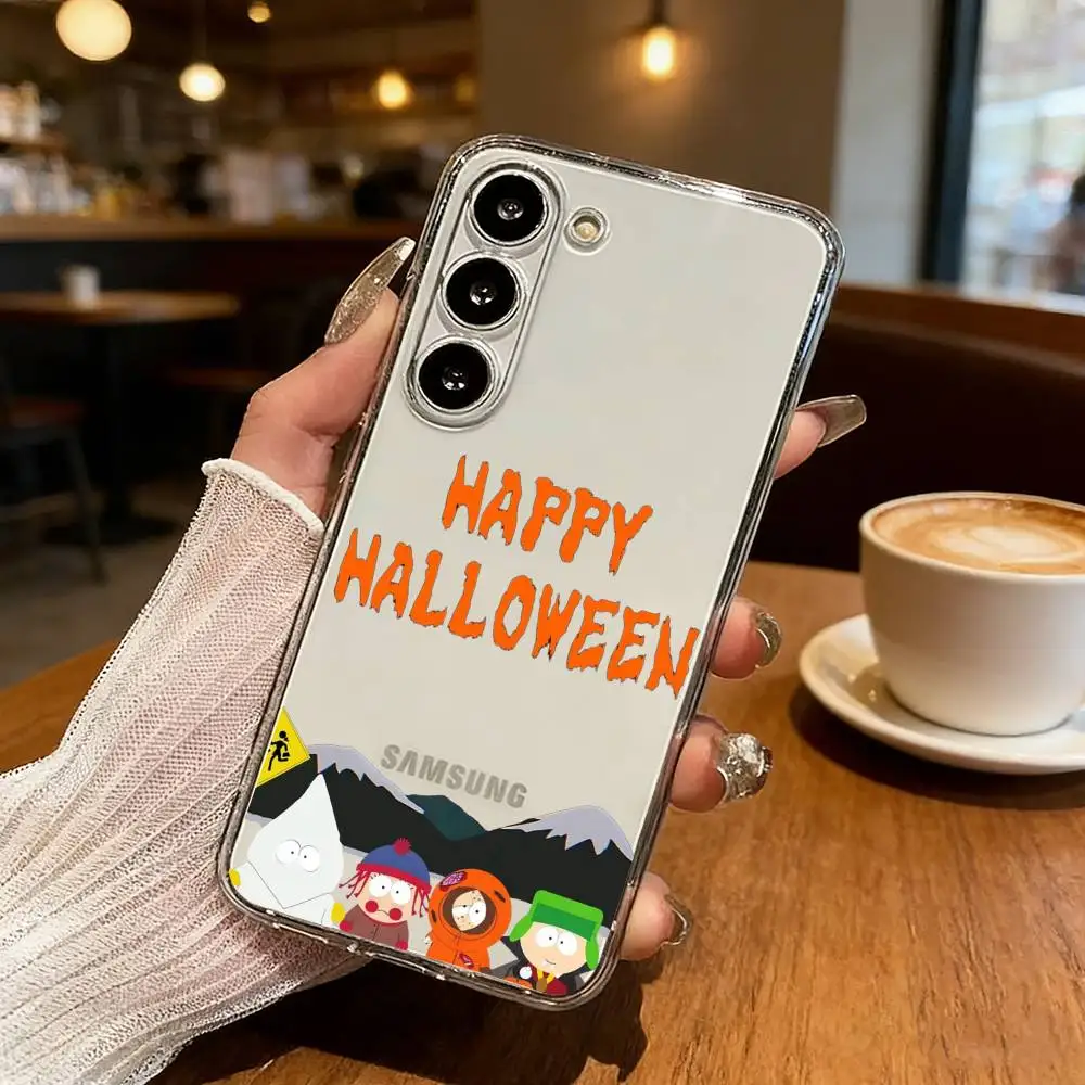 Funny Animation - South Park Phone Case For Samsung S25,S24,S21,S22,S23,S30,Ultra,S20,Plus,Fe,Lite Transparent Cover