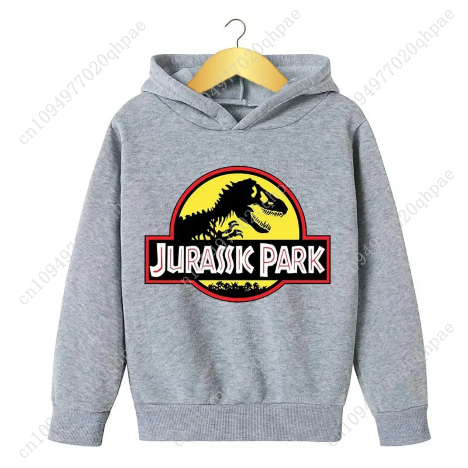 Children Clothing Jurassic Park Dinosaur print Boys Girls Hoodie  Tops Spring Autumn Leisure Sweatshirr Toddler 3-12 Year Coat