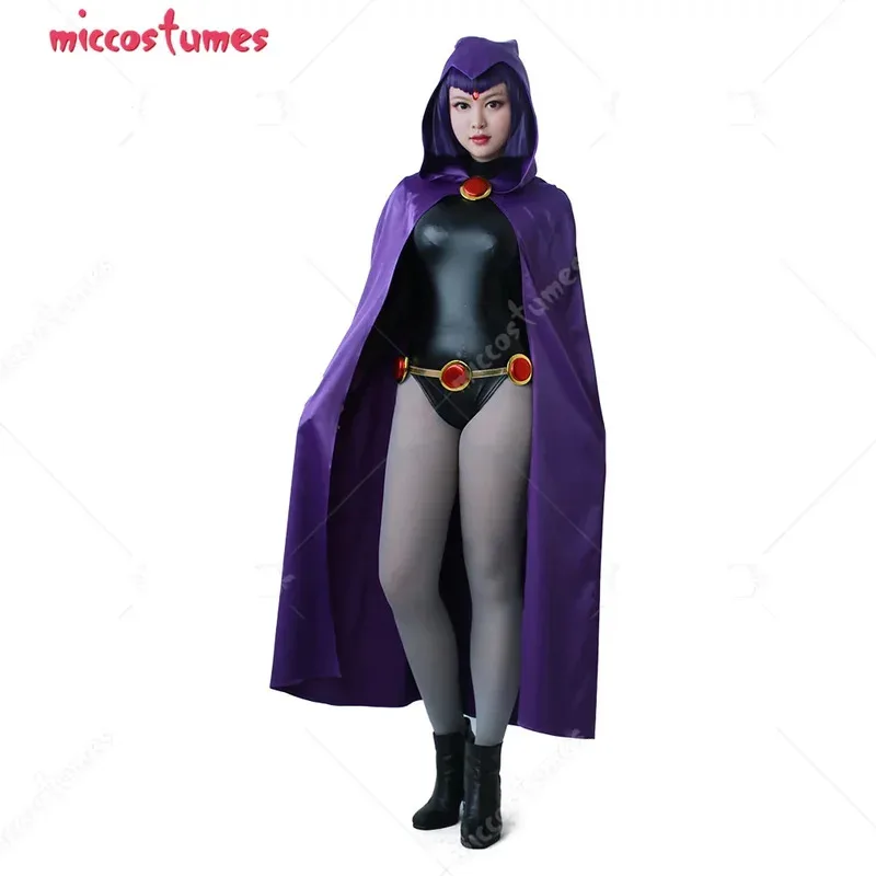 

25COSМиккостюмы женский ворон фиолетовый косплей костюм женская сексуальная одежда плащ комбинезон