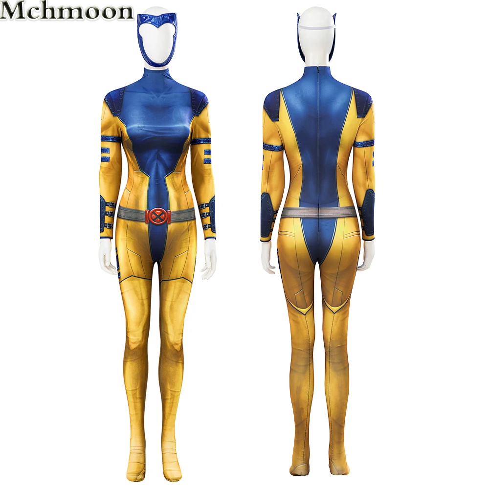 Phoenix Jean Grey Cosplay Costume Women X-men Halloween Role Play Bodysuits Chirstmas Party Jumpsuits With Mask