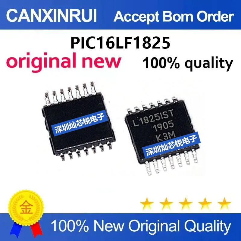 (5-100pieces)Brand new original PIC16LF1825-I ST, silk-screen L1825IST, SMD TSSOP14 microcontroller