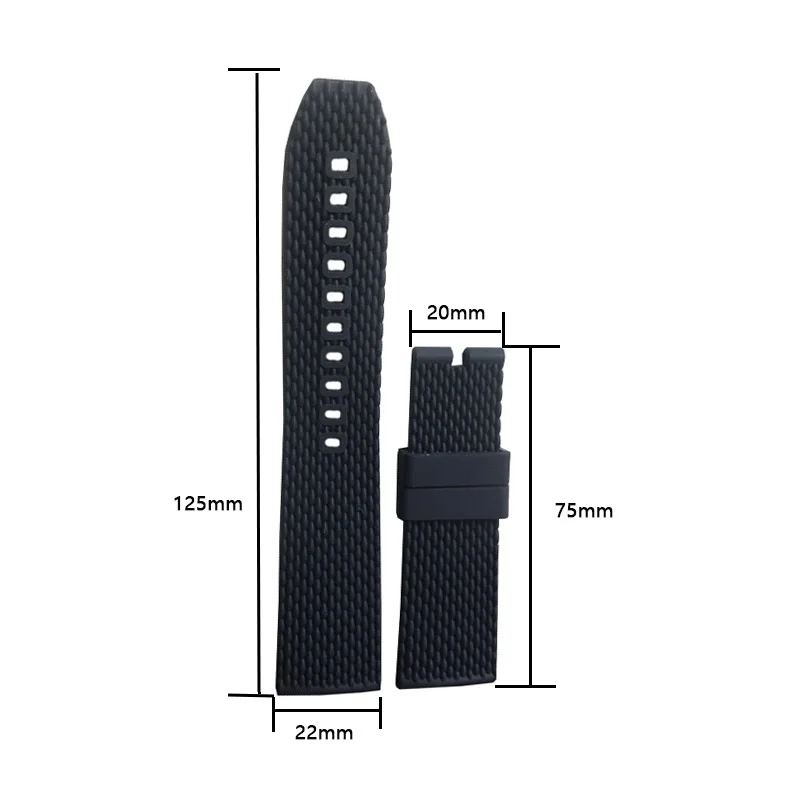 Twist 22mm silicone strap for Breitling men\'s watch with Avenger Super Ocean Challenger spy plane series