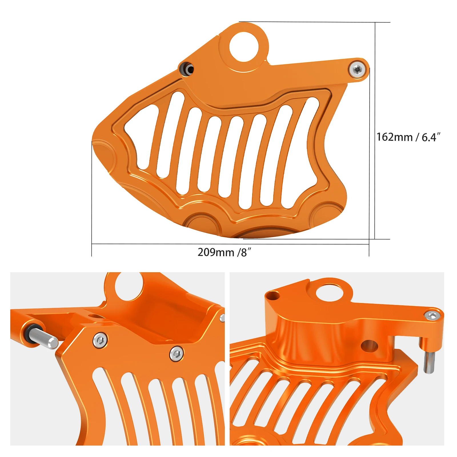 NICECNC For KTM 2016-2023 EXC 300 EXC 250 EXCF 350 EXC 450 SX 125 SXF 250 SXF 450 XCW 300 TPI Six Days Front Brake Disc Guard