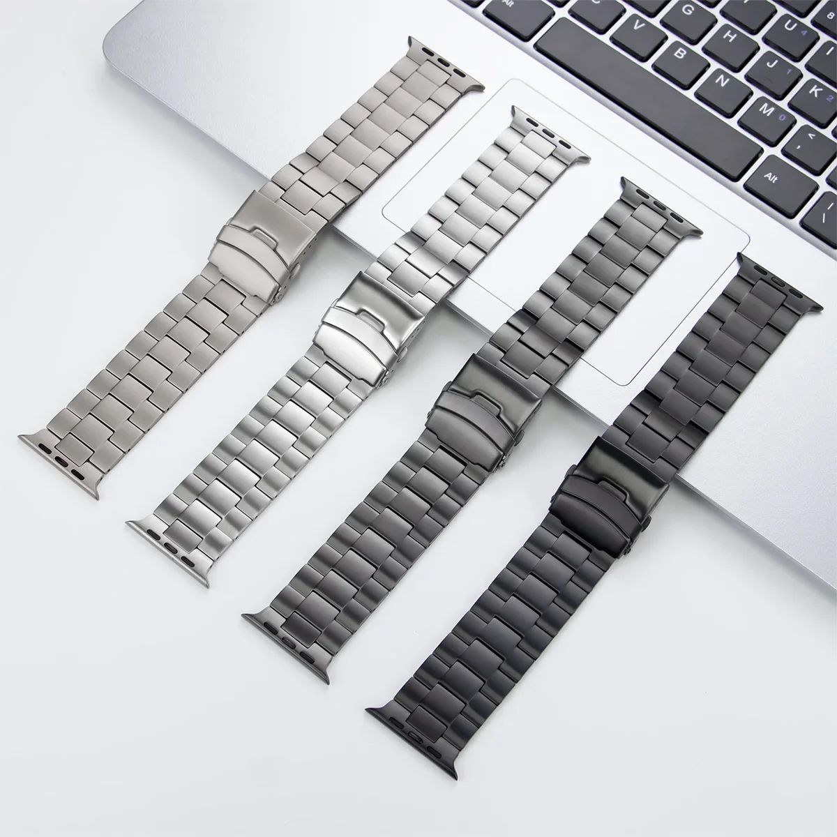 Titan band für Apple Watch 9 Ultra 2 49mm Band 45mm 42 44mm Luxus Correa Armband für iwatch Serie 9 8 7 se 6 5 4 Armband