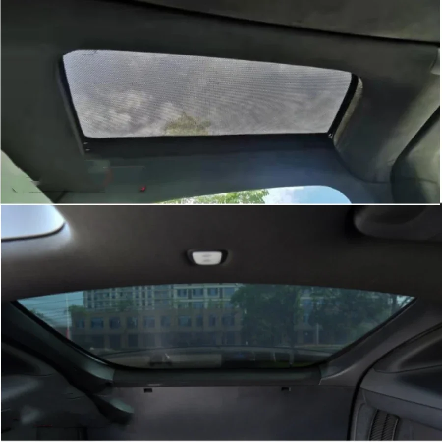 For Tesla Model X 2024 2023 Front Rear Shield Sunshade Skylight Mesh Net Shading for Model X Glass Roof Sun Visor Protector