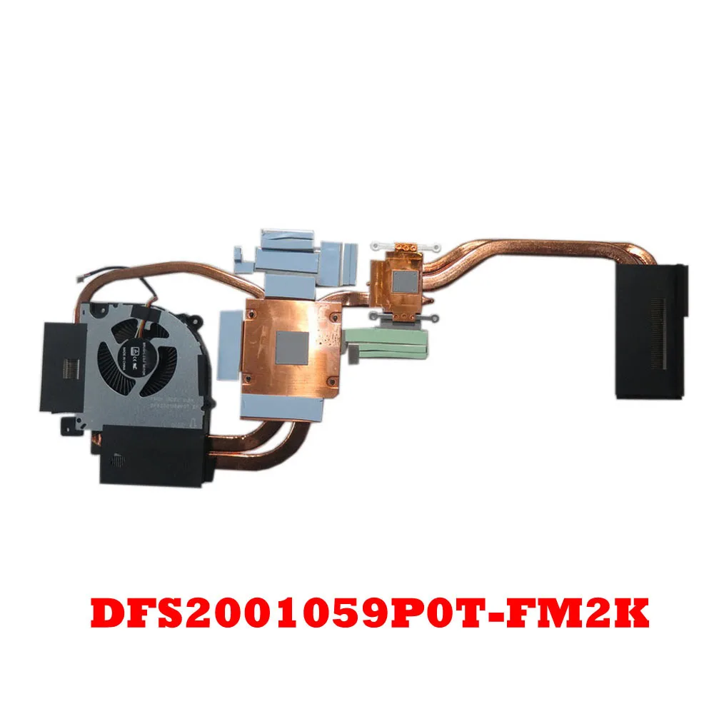 For 6-31-NH77N-RA2 MNLD DFS2001059P0T-FM2K DFS2001059P0T FM2K 4PIN DC5V 0.5A Laptop GPU Fan&Heatsink New