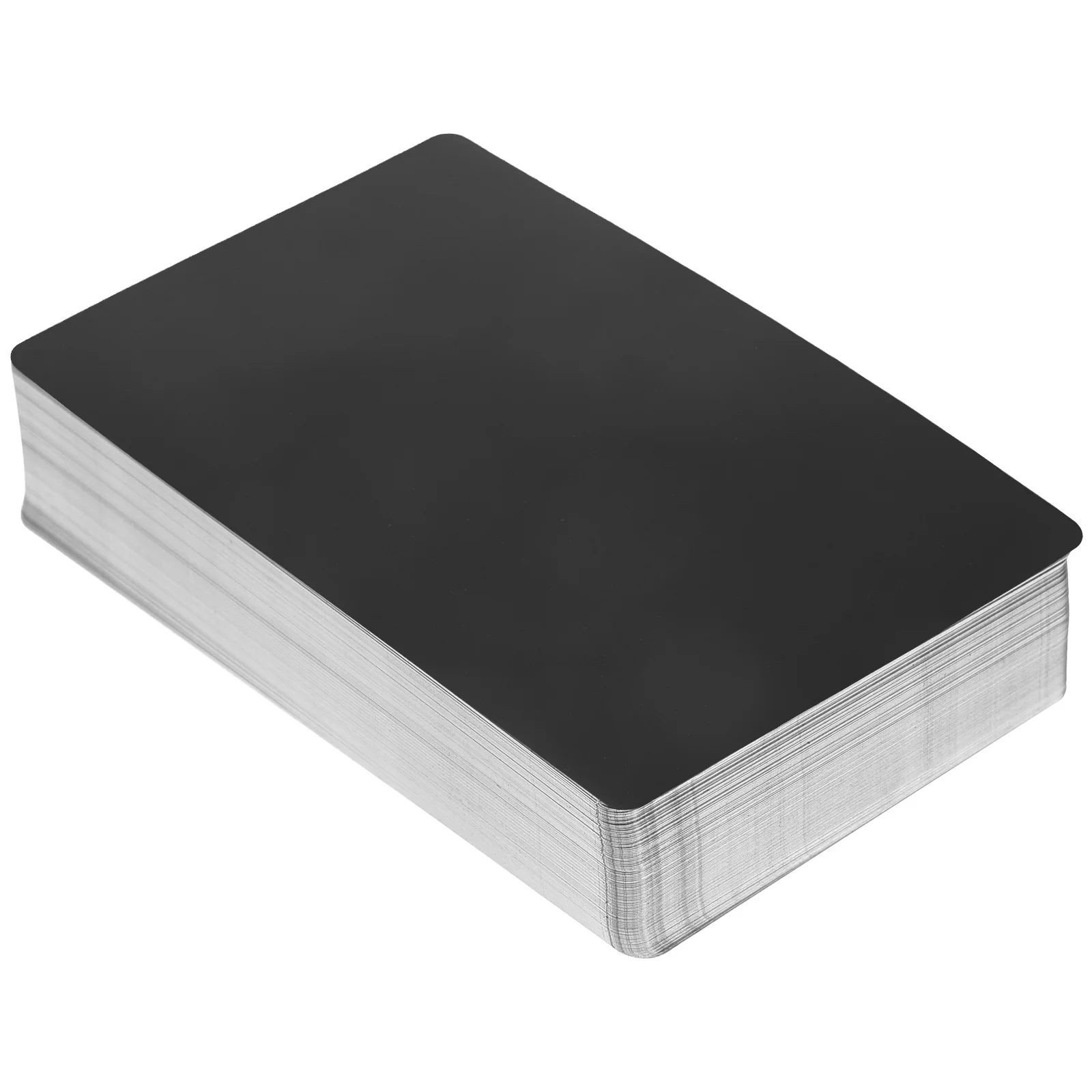 

50 Pcs Engraved Business Card Cards Metal Aluminum for Engraving Blank Making Name
