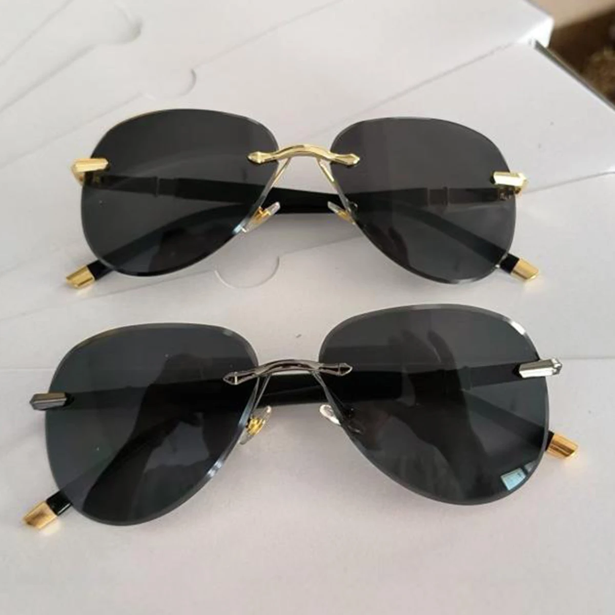 

Explosions Trimmed Frameless Trend Sunglasses Men's Sunglasses Drivers Drive Women's Sunglasses UV Protection