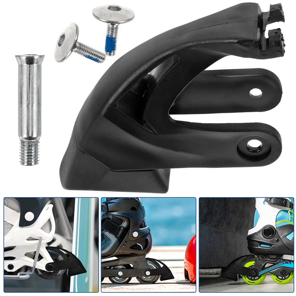 

2 Set Roller Skate Brake Device Braking Block Inline Replacement Universal Brakes Pad for Skates Convenient Accessories Pads