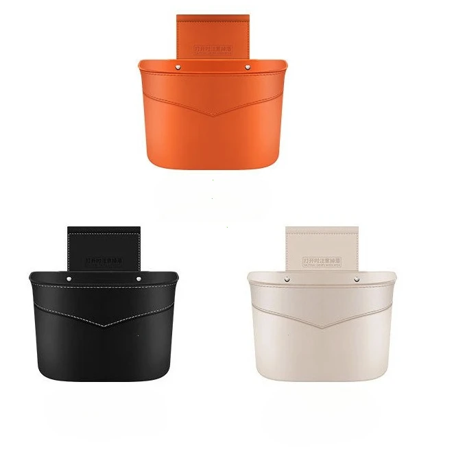 

Car Storage Box Car Trash Can Door Hanging Storage Can Car Multi-function Front Umbrella Storage Bucket
