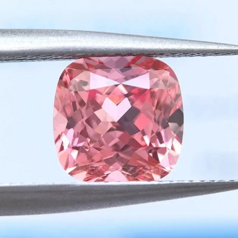 

L-Lab выращенная Padparadscha красный лотос подушка для подвесок изготовление ювелирных изделий DIY кольцо ожерелье серьги основные материалы сертификат