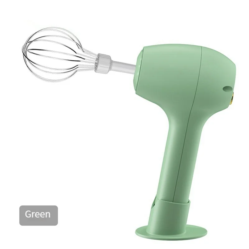 

-A14E Wireless Electric Food Mixer Baking Dough Cake Cream Mixer Kitchen Mixer Tools Green