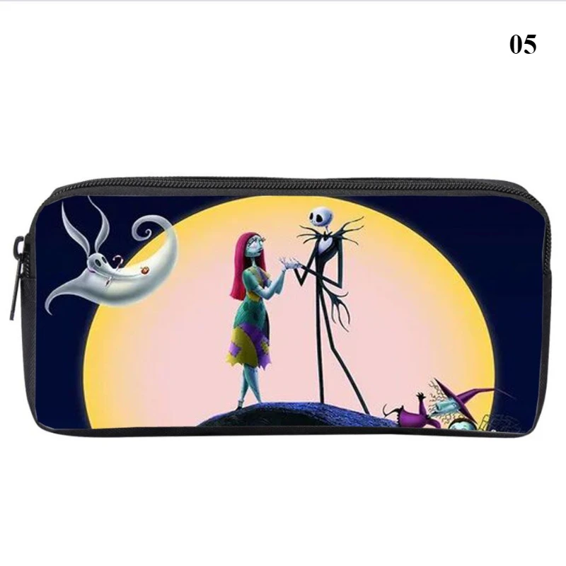The Nightmare Before Christmas Pencil Case Cartoon Large Capacity Pen Bag Student Stationery Organizer School Office Supplies