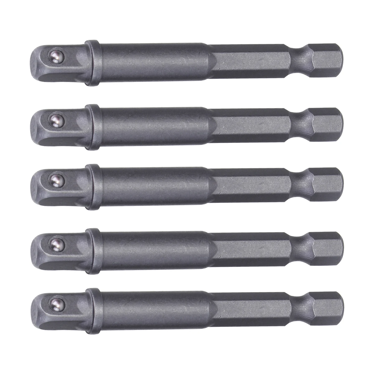 5pcs Hexagonal Handle Sleeve Joint Universal Connecting Rod Socket Extension Bar 1/4Inch Drill Chuck Adapter Electric Pneumatic