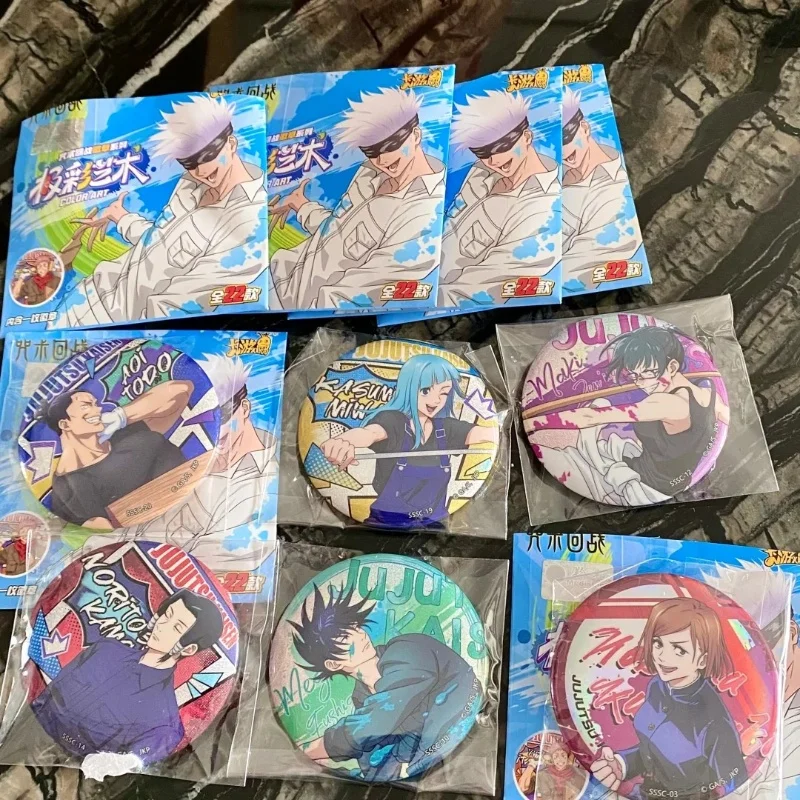 

KAYOU Anime Jujutsu Kaisen Itadori Yuji Cosplay Tracing Gold Brooch Exquisite Tinplate Badge Decorate Graduate Birthday Gifts