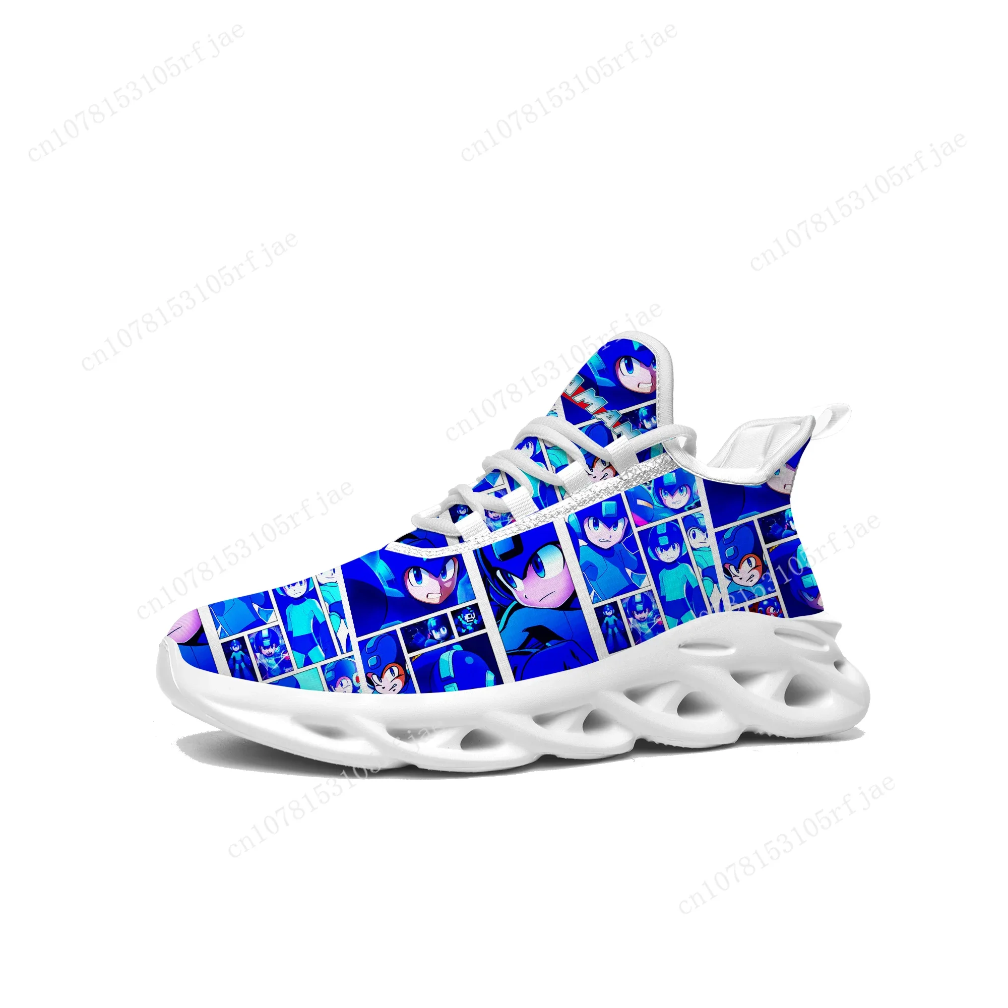 

Mega Man Megaman Sneakers Japanese Cartoon Game Men Women Teenager Sports Running Shoes High Quality Custom Built Lace Up Shoes