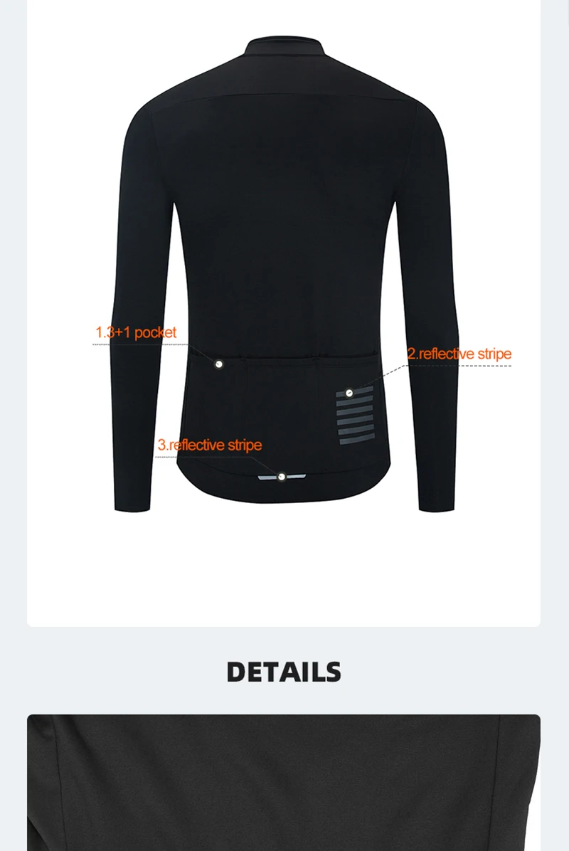 YKYWBIKE Männer Winter Thermo Fleece Langarm Männer Jacke MTB Fahrrad Mantel Pro Top Radfahren Jersey Ciclismo Fahrrad Kleidung 5 farbe – Detail 13