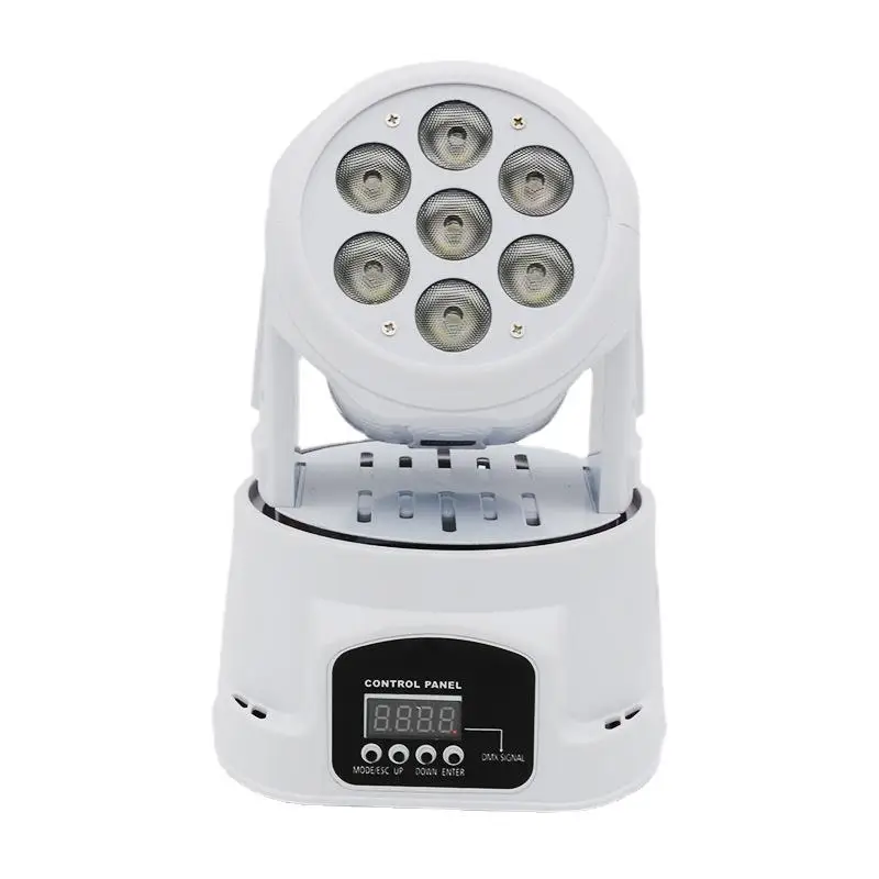 

Красочные огни KTV, голосовой активированный, интеллектуальный светильник с подвижной головкой, вращающийся сценический светильник, свадебное светодиодное окрашивание, 7-лазерный номинальный свет