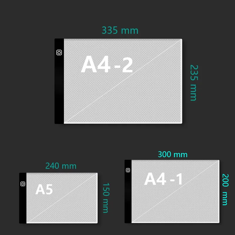Transparent LED Light Pad for Drawing And Writing Ideal Copy Table for Artists And Students Anime Art Replication Tracing Tool