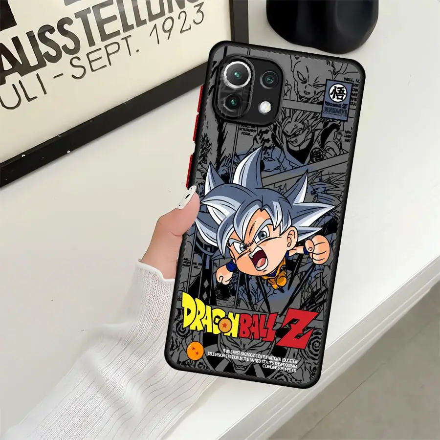 Custodia posteriore per telefono per Xiaomi Mi 12T 10T 13 11 Lite 12x 11T 14 13 Pro Dragon Ball Cartoon carino