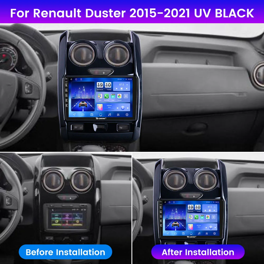 2Din Android Car Radio For Renault Duster 2015-2021 Video Player GPS Navigation Stereo Audio Head Unit Carplay 4G Wifi