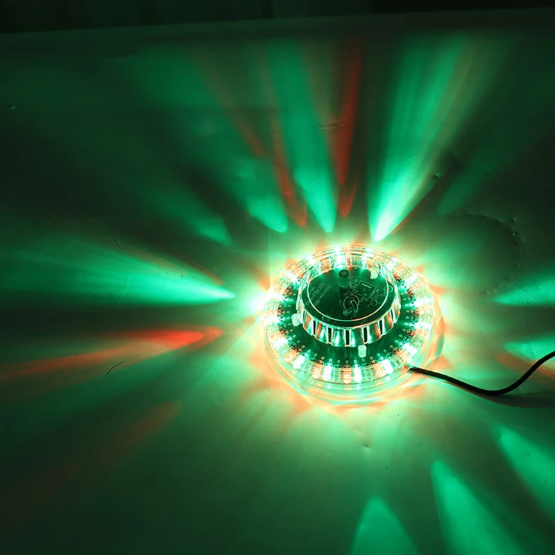 

1 шт. USB RGB LED светильник-диско-шар, активируемый звуком, вращающийся, для вечеринок, сцены, KTV, бара