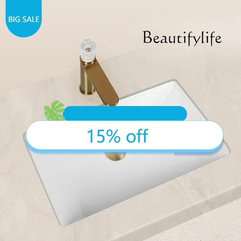 

Керамическая раковина для ванной комнаты, устанавливаемая под столешницу, с высокой термостойкостью, легко моющаяся, встраиваемая.