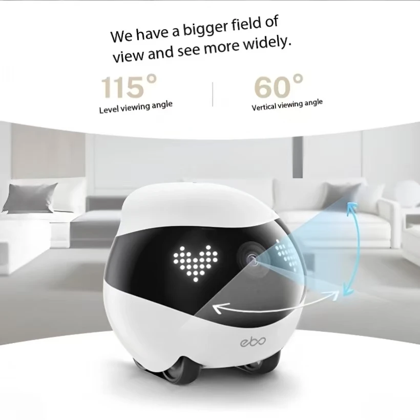 Enabot EBO AIR 2 Companion Robot 2K Home Security Pet Camera Night Vison Wireless APP Remote Control for Dog Cat Baby App Contro