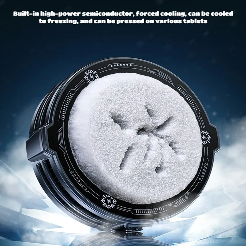 2025 NEW TH06 Tablet Universal Cooling Radiator AI High Power Semiconductor Refrigeration Magnetic & Back-clip PUBG Game Cooler