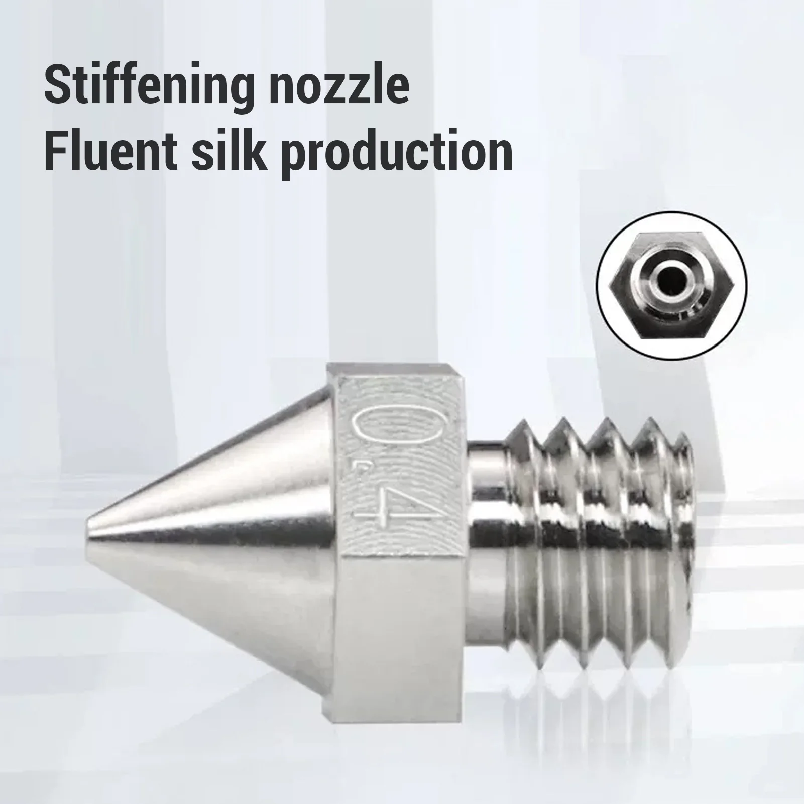 

3D Printer Nozzle Tip Ni Plated Alloy Prevent Leakage 3D Printer Nozzle Strong Thermal Conductivity High Accuracy for Hot End