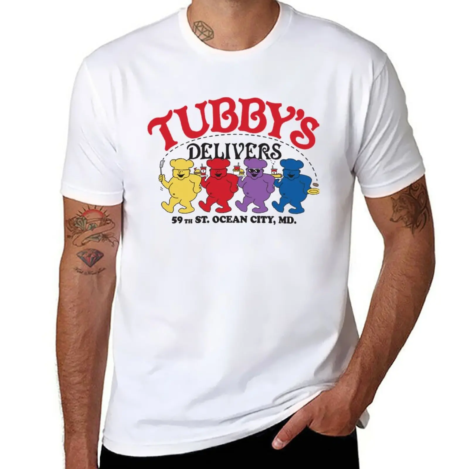 

New Tubby's Carry Out & Delivery, Ocean City, MD T-Shirt Aesthetic clothing boys animal print shirt mens white t shirts