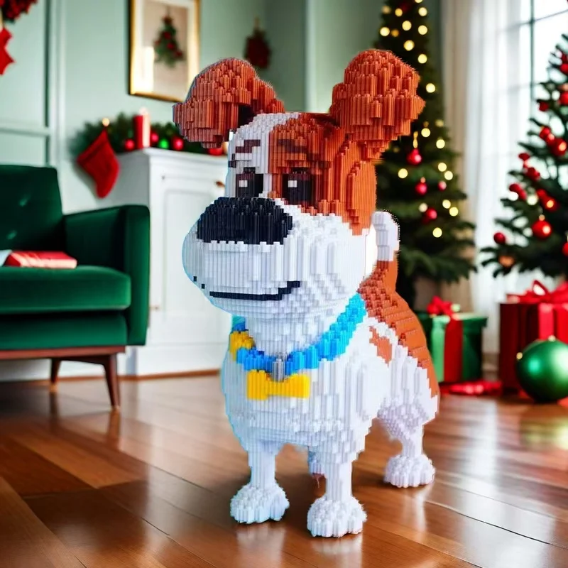 3685 Pieces of Mike Dog Building Blocks, Perfect Holiday and Birthday Gifts, Party Games, Office and Home Decoration view 5