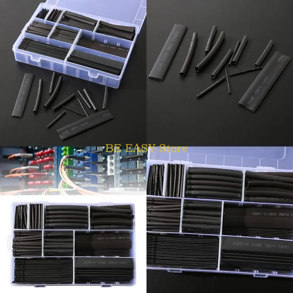 

E28F Набор водонепроницаемых изолированных термоусадочных трубок Ассортимент надежных термоусадочных трубок