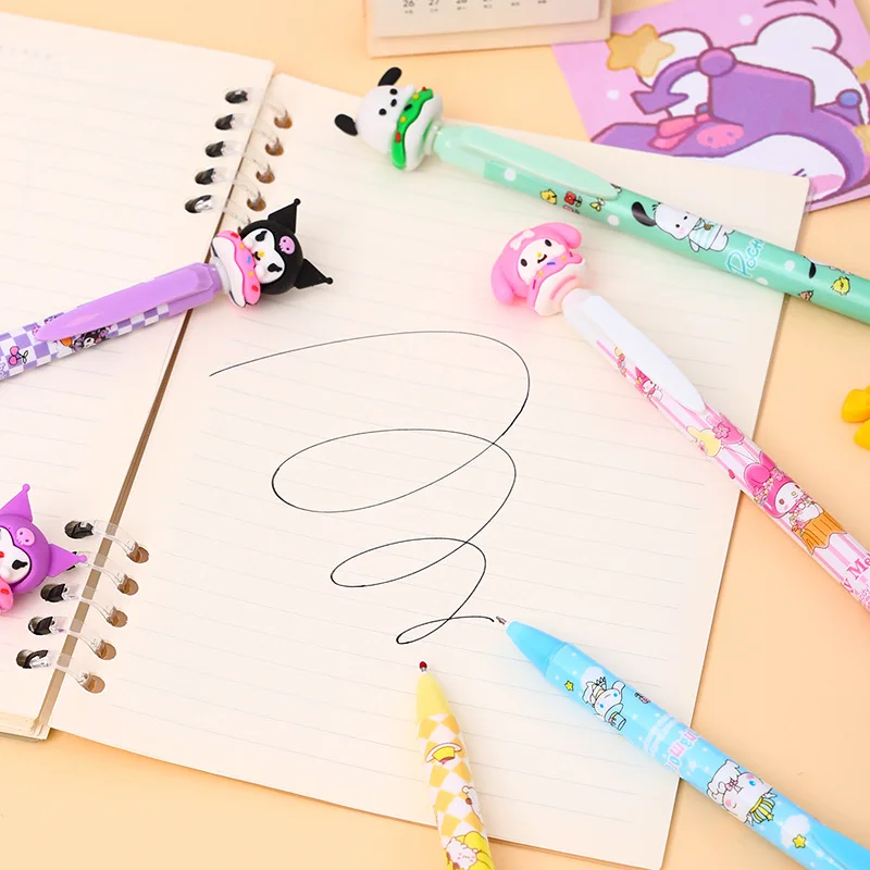 Imagem -05 - Disney-ponto Canetas Gel para Escrita Tinta Preta 0.5 mm Kawaii Desenhos Animados Caneta Neutra Escritório Material Escolar 36 Pcs Lote