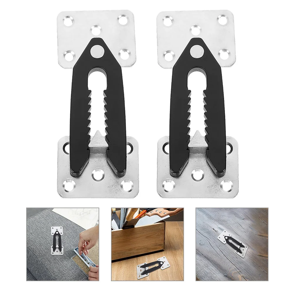 2 Pcs Sofa Buckle Furniture Connectors Fittings for Couch Sectional Snap Accessories Corner