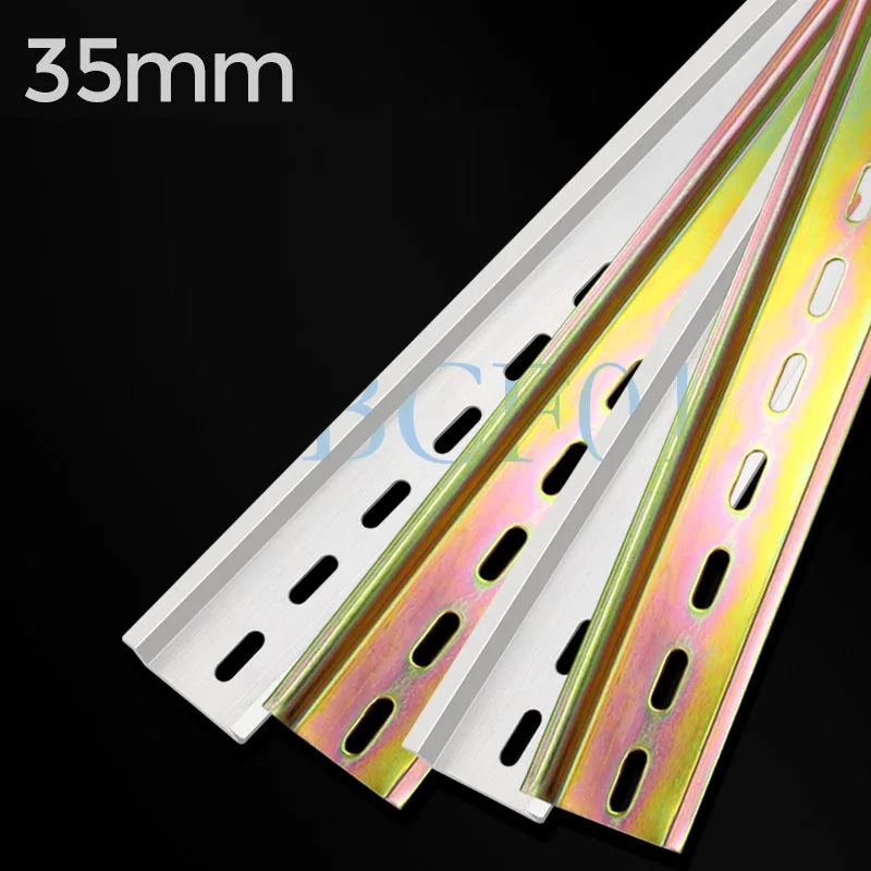

Universal Type C45 DIN Rail Terminal Blocks Relay Contactor AC Contactor Lead Guide Rail Way 35mm Wide 1mm high 10-20cm length