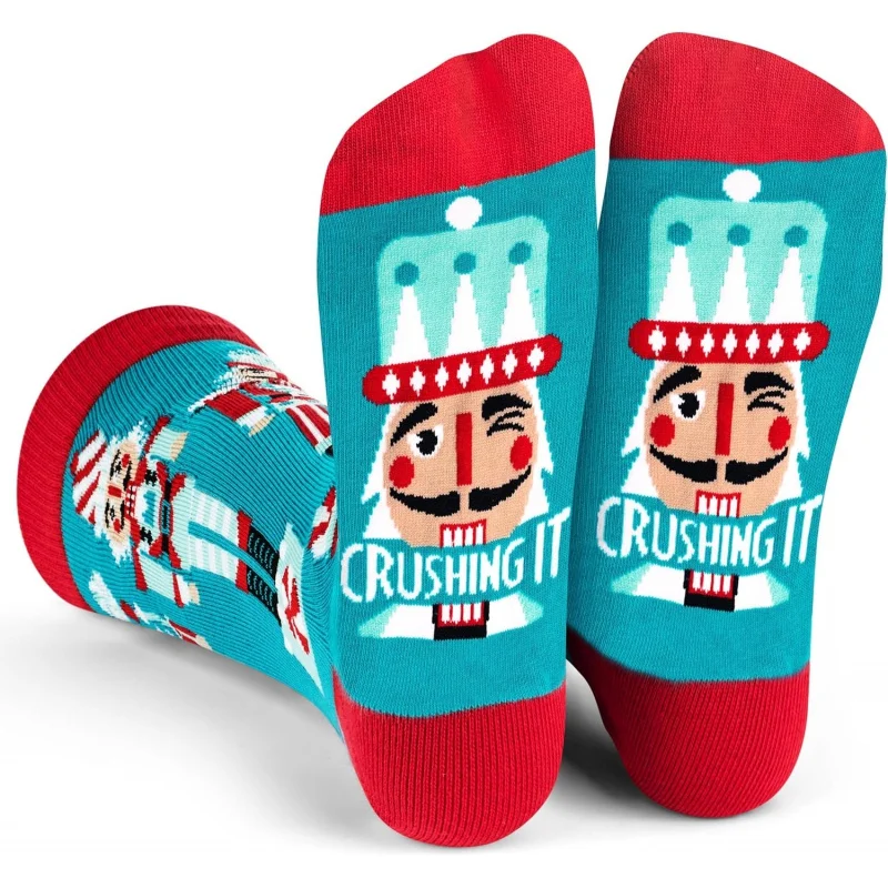 

Funny Holiday Socks For Adults and Teens (Gifts For Christmas, Thanksgiving, Valentine's Day, Halloween)