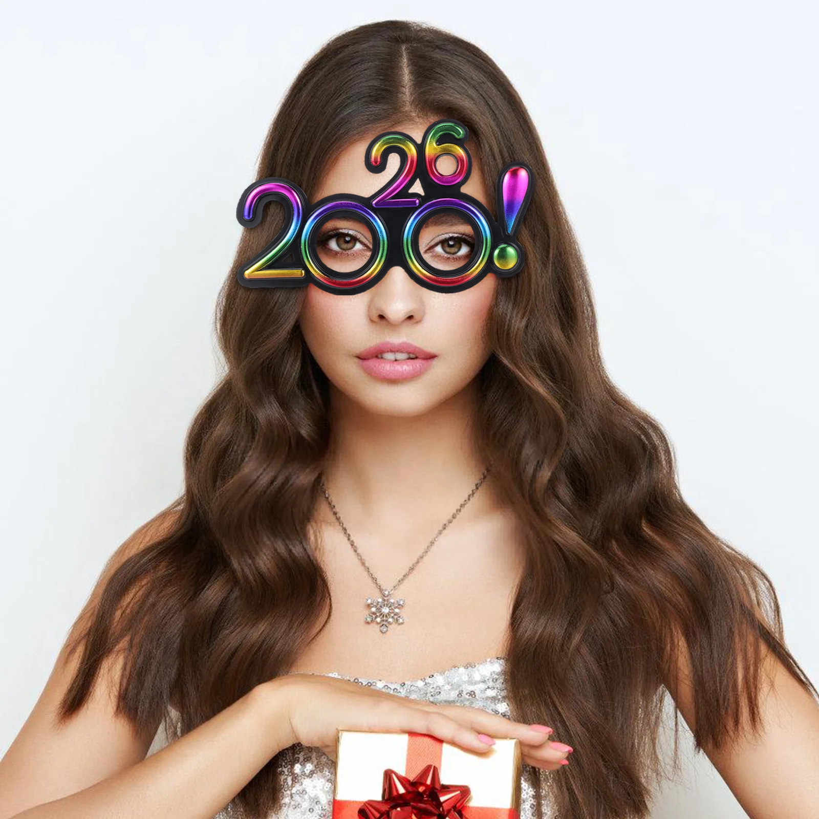 

5Pcs 2026 Eyewear Plastic Funny New Year Party Glasses Photo Booth Props Celebration Accessories Happy New Year Party Supplies