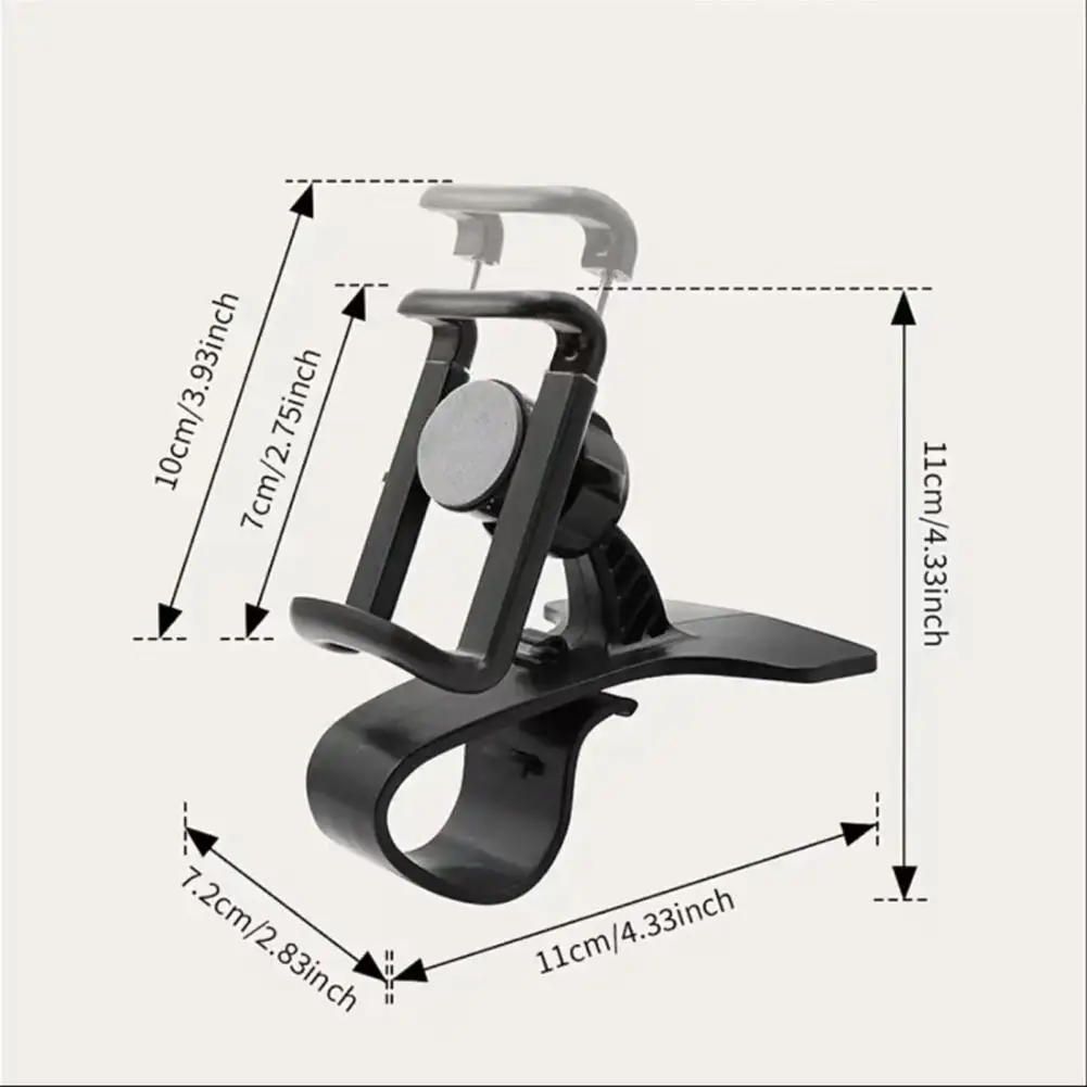 Adjustable Dashboard Car Mobile Phone Holder Clip Mount Stand GPS Display Bracket Car Holder Support for Phone