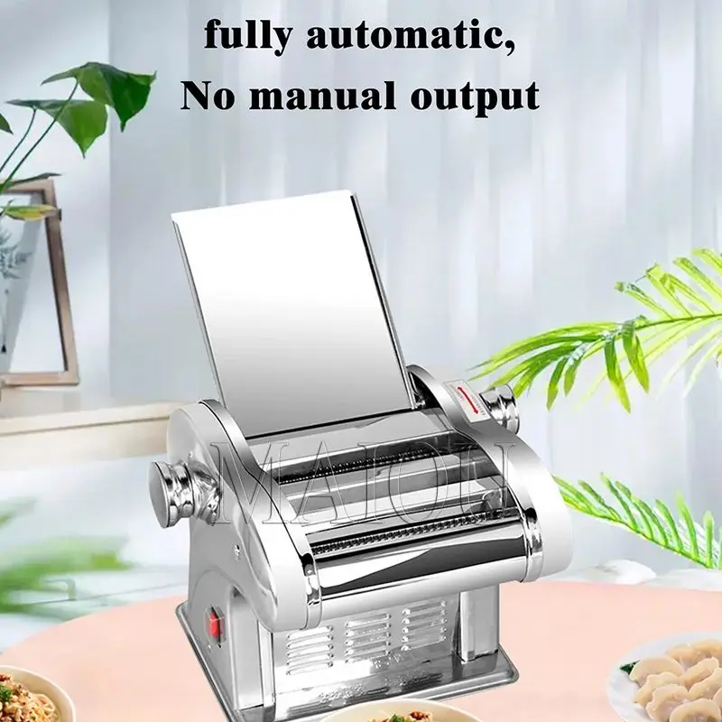 Household Electric Stainless Steel Noodle Machine Multifunctional Automatic Dough Pressing Machine Dumpling Wrapper