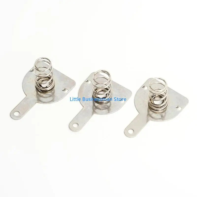 10 Paar 12 mm Ersatz-Metall-18650-Batterien Federkontaktplatte Silber für 18650-Batterien positiv und negativ M76A – Detail 2