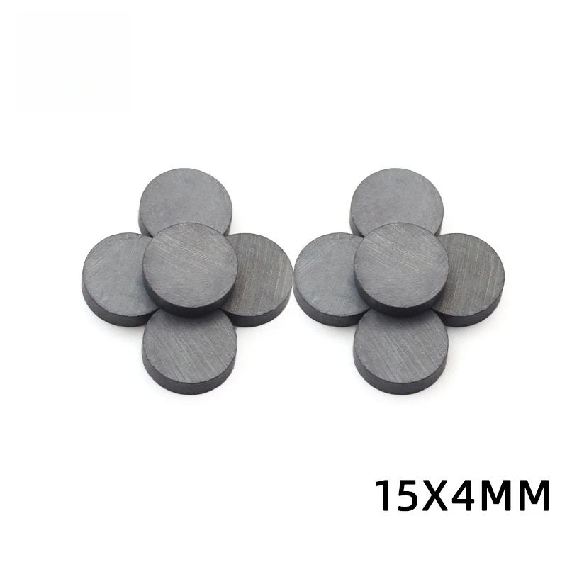 Round ferrite 15x4mm ordinary black magnet crafts magnet refrigerator stickers DIY magnet patches 15x4mm