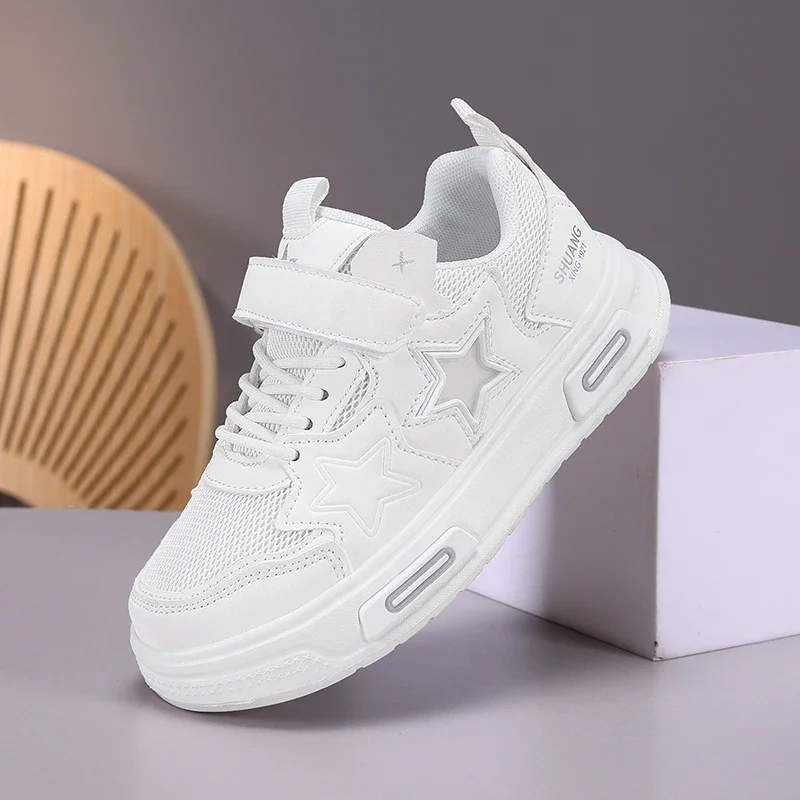 

Обувь для девочек, детские стильные кроссовки со звездами, модные милые повседневные спортивные теннисные туфли для девочек