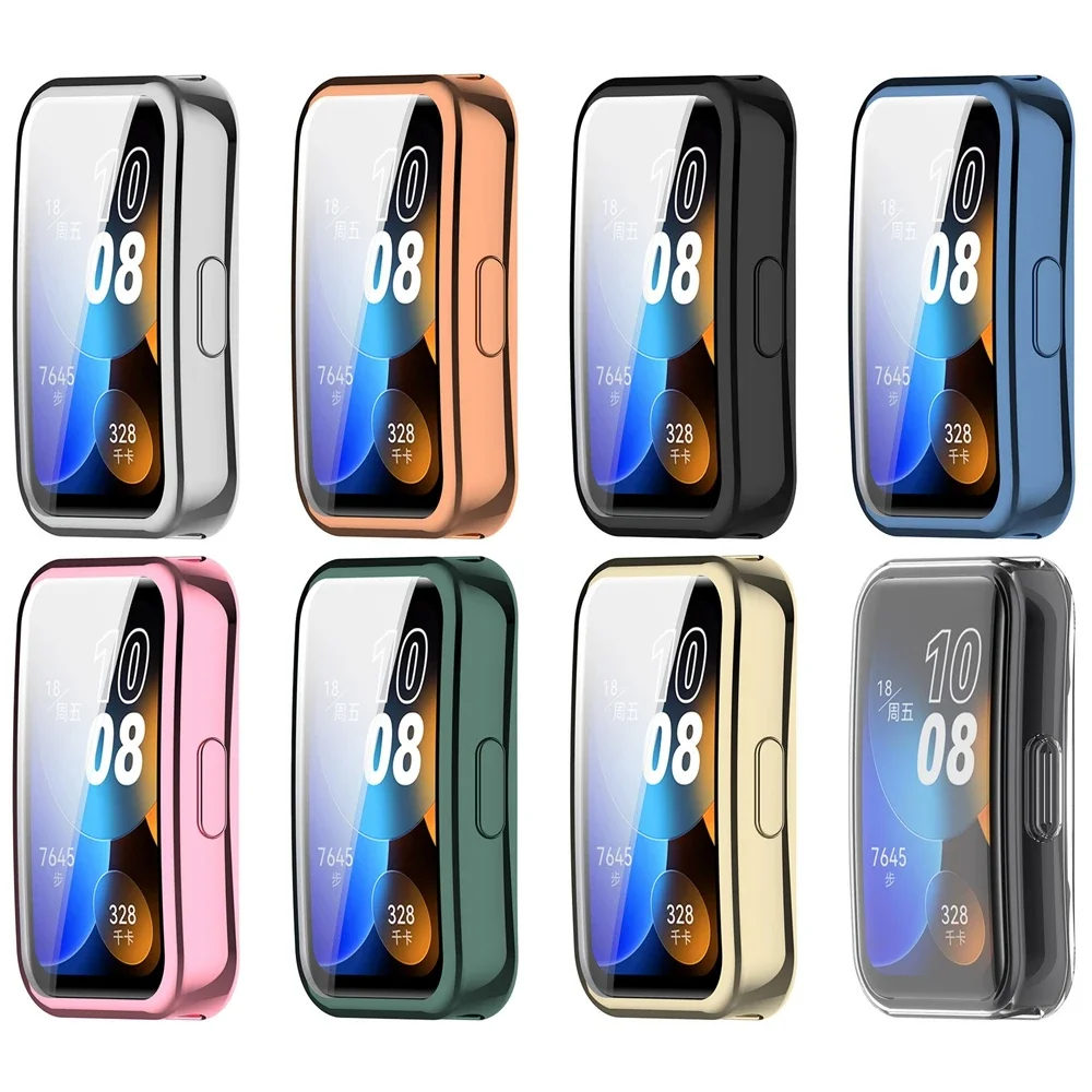 Soft TPU Case For Huawei Band 8 9 10 Accessories All-around Bumper Smart Watch Shell Cover For Huawei Band 10 Screen Protector