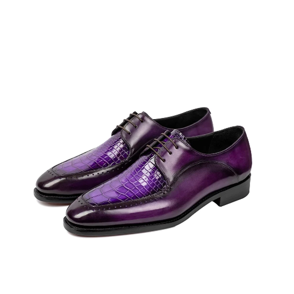 

KEXIMA новые мужские формальные туфли на заказ, новые мужские туфли из крокодиловой кожи, свадебные мужские туфли для жениха