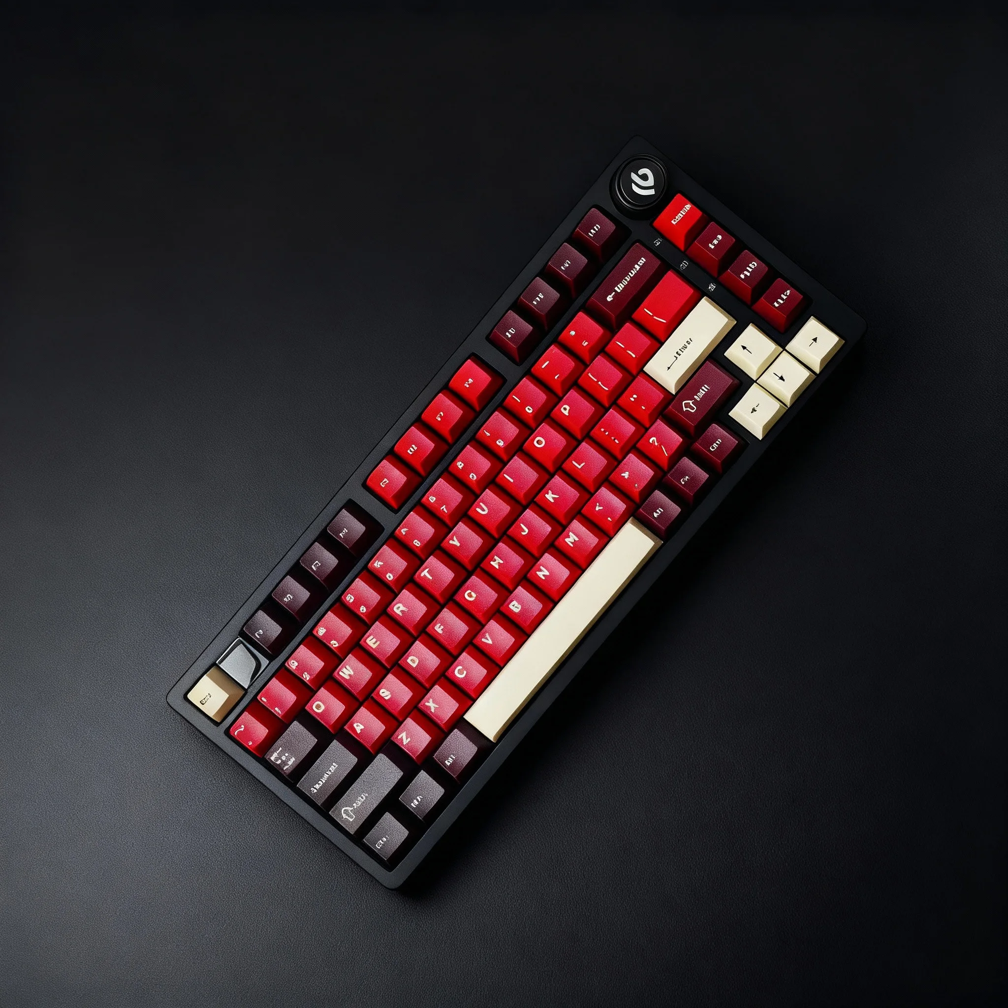 Колпачки для клавиш PBT Double Shot, 126 клавиш, светло-красный профиль ветчины и вишни, колпачки для клавиш в минималистском стиле для переключателей Cherry MX, игровые клавиатуры